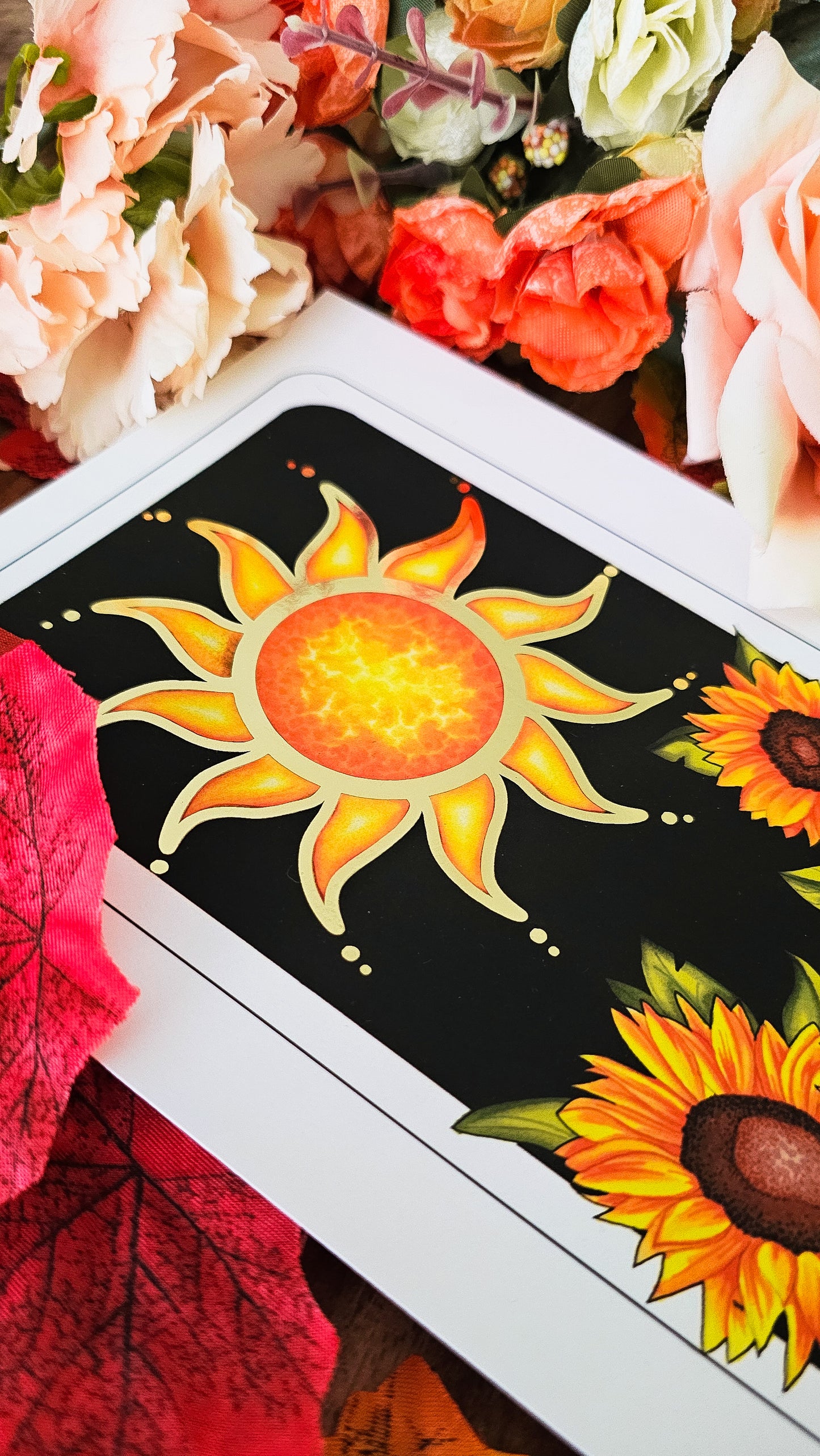 "The Sun" Tarot Card Gold Foil Print