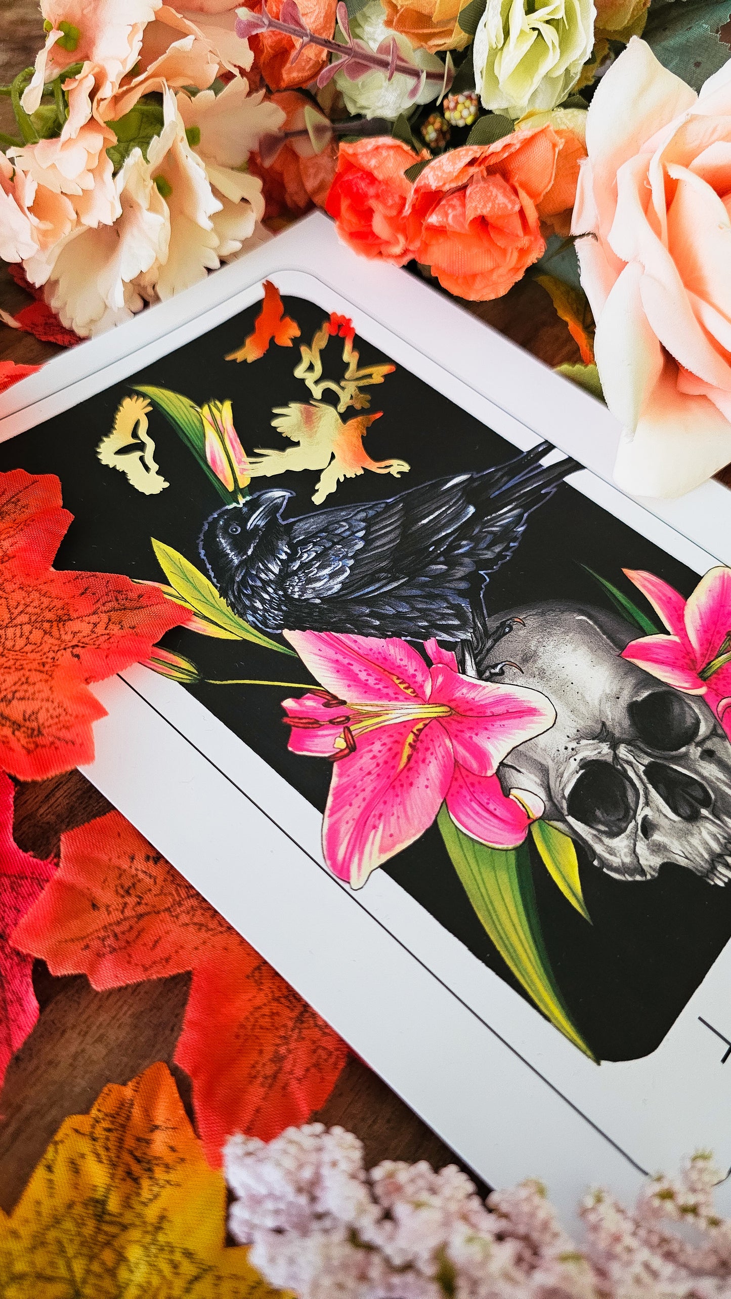 "Death" Tarot Card Gold Foil Print