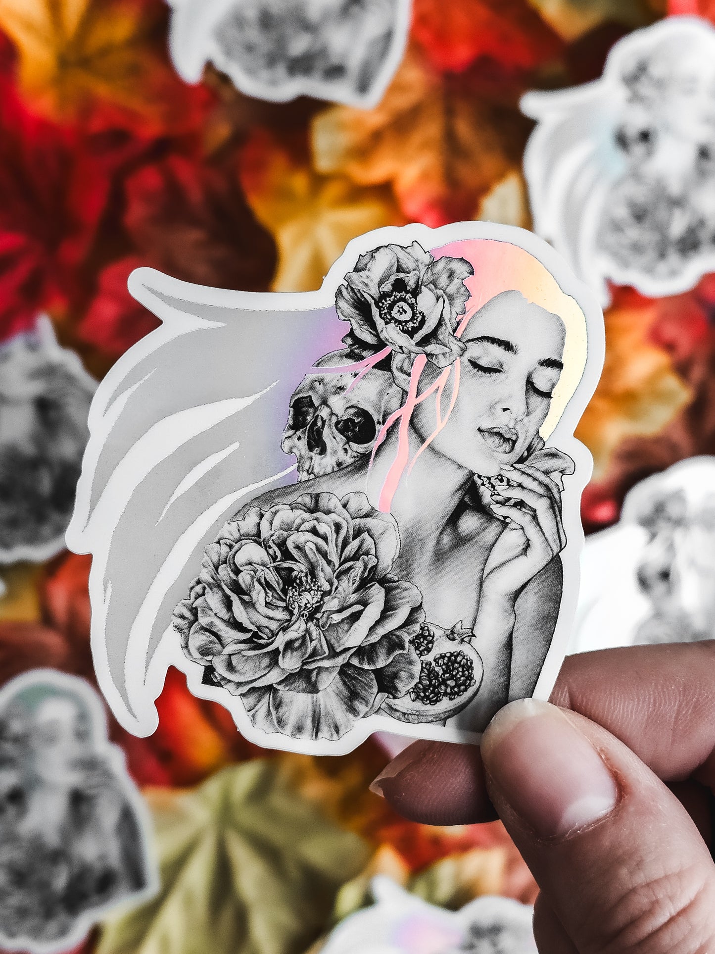 Persephone Queen of the Underworld Sticker (6.4 x 7cm)