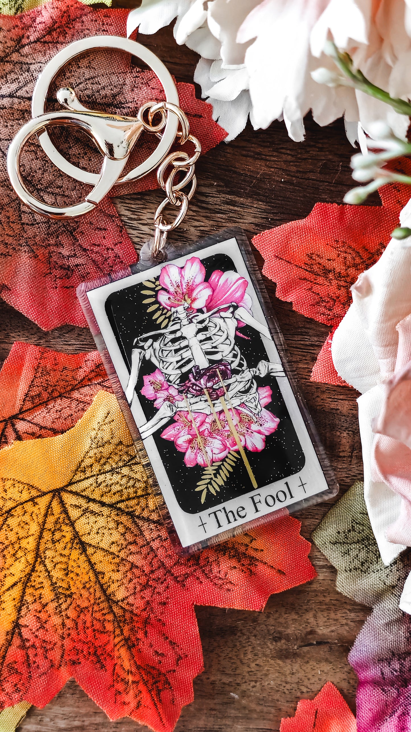 "The Fool" Tarot Keyring