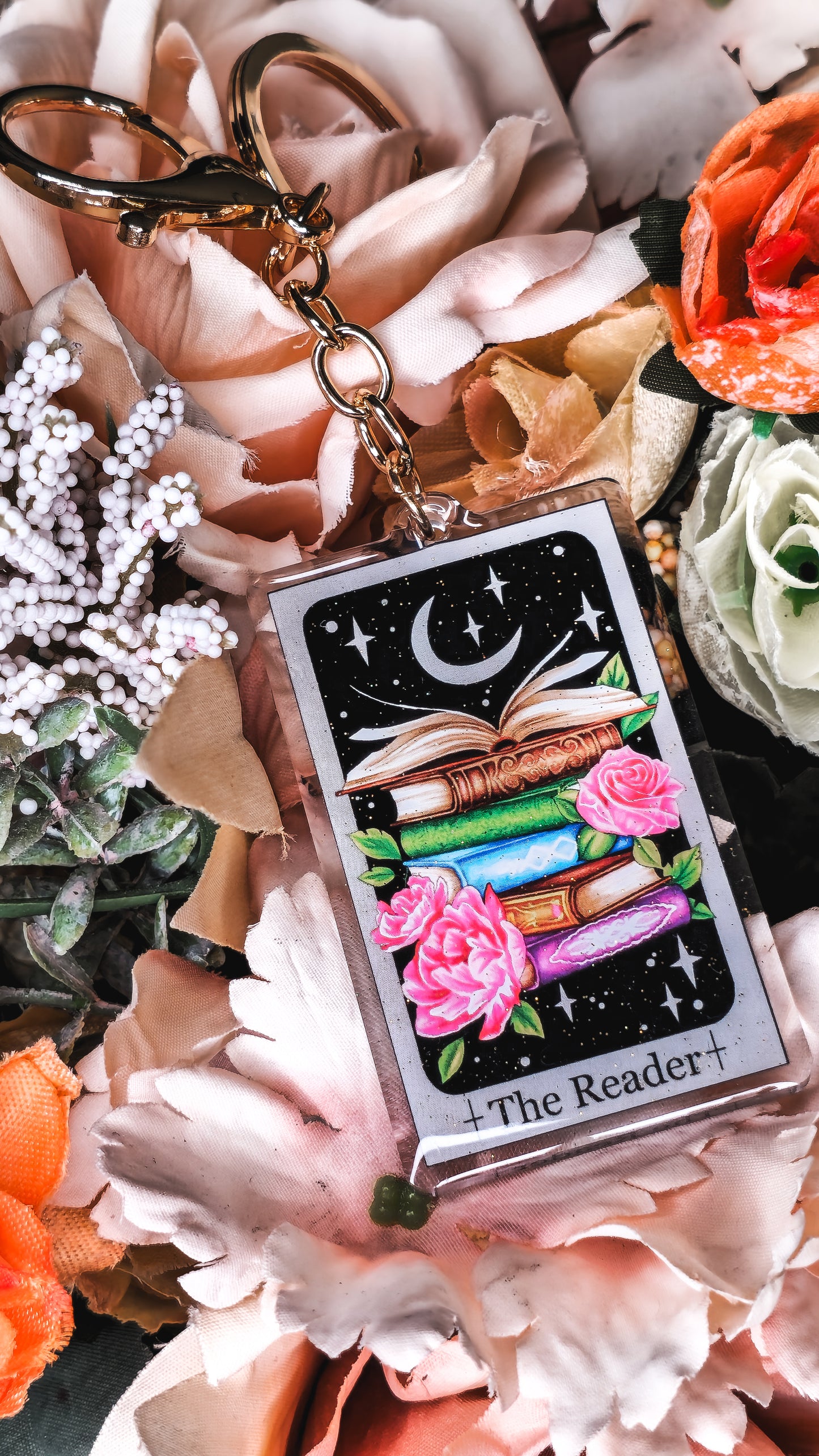 "The Reader" Tarot Keyring