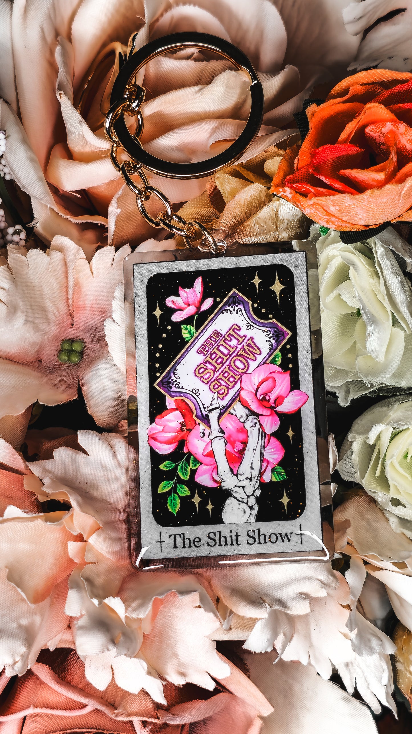 "The Shit Show" Tarot Keyring