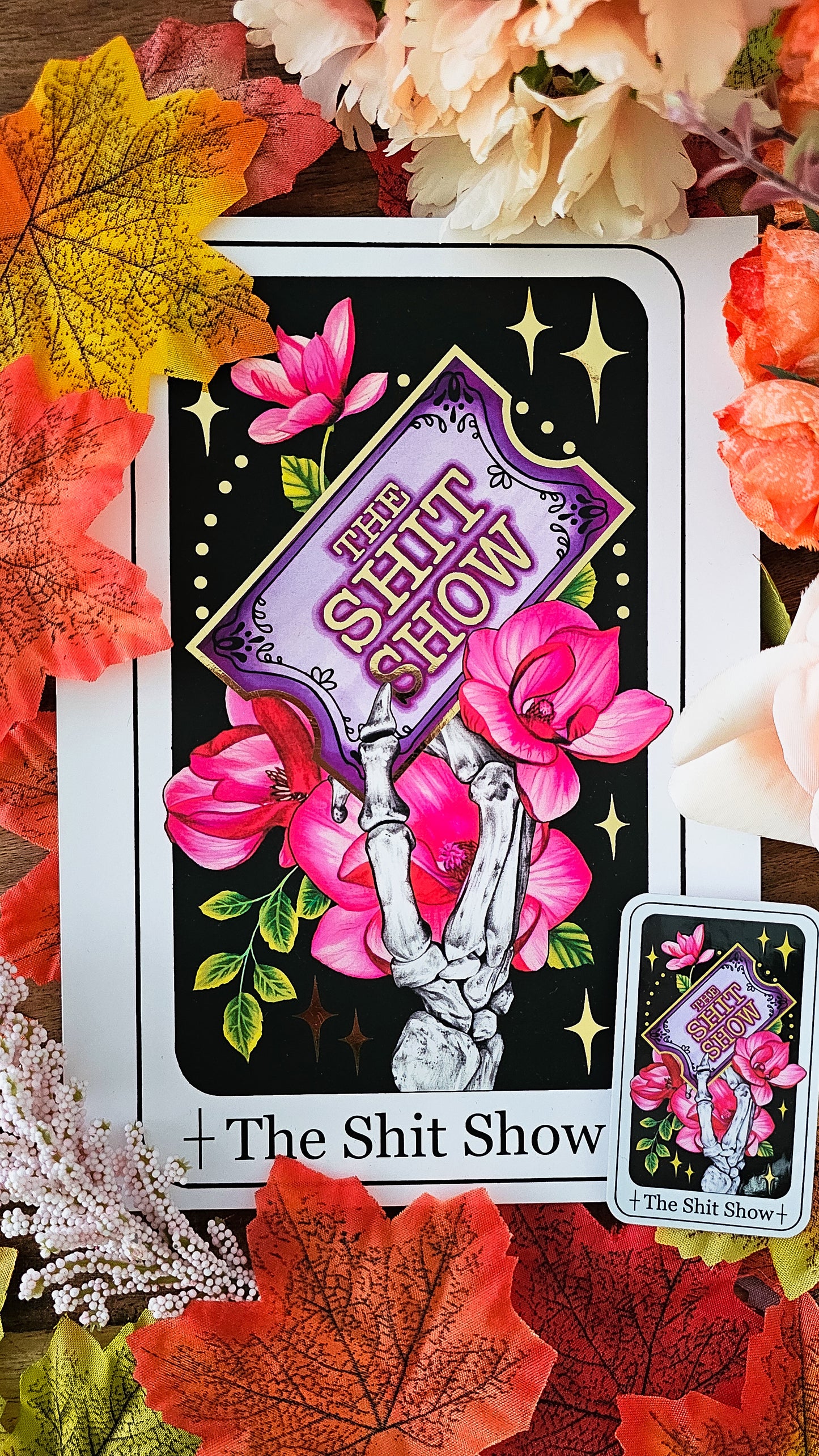 The Shit Show Tarot Sticker