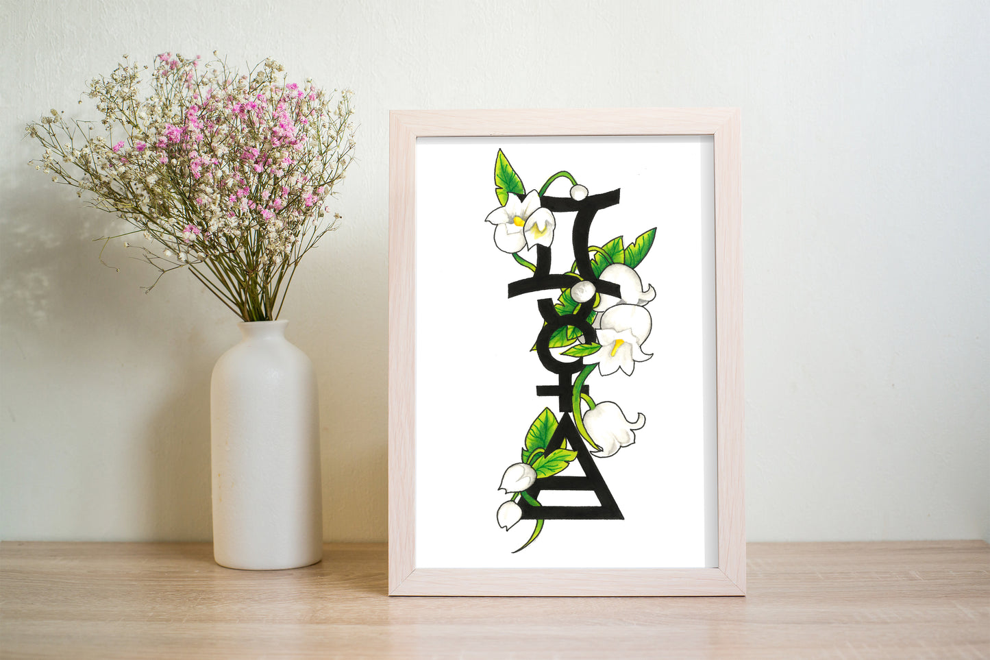 Gemini Zodiac Sign Print (A6 - 4 x 6 Inches)
