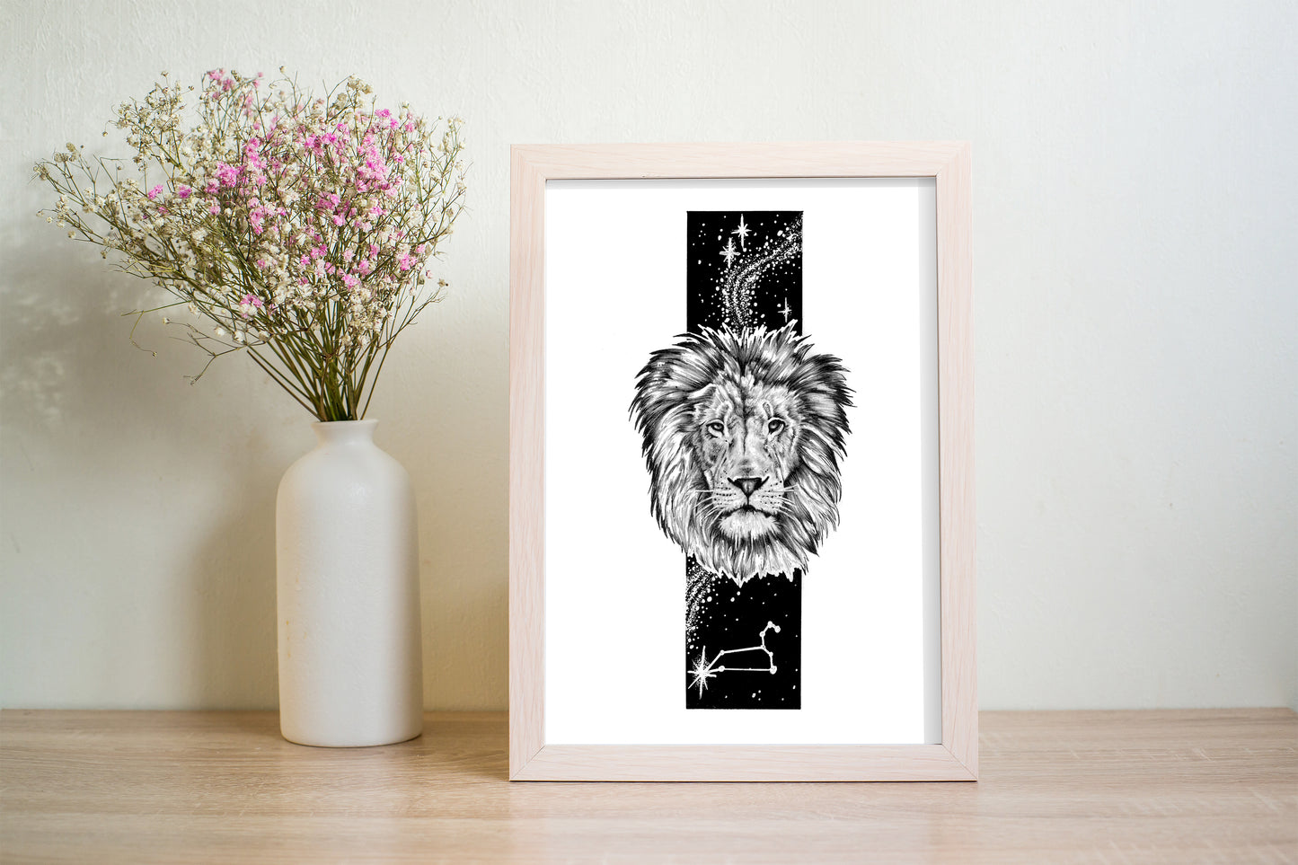 Leo Constellation Print (A5 - 5.8" x 8.3")