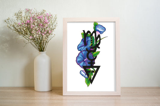 Virgo Zodiac Sign Print (A6 - 4 x 6 Inches)