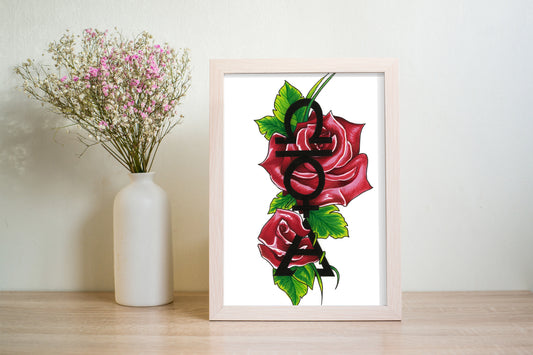 Libra Zodiac Sign Print (A6 - 4 x 6 Inches)