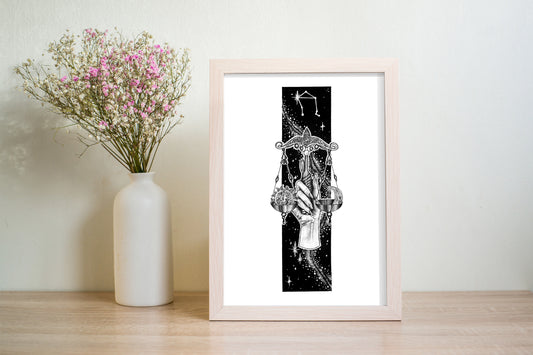 Libra Constellation Print (A5 - 5.8" x 8.3")