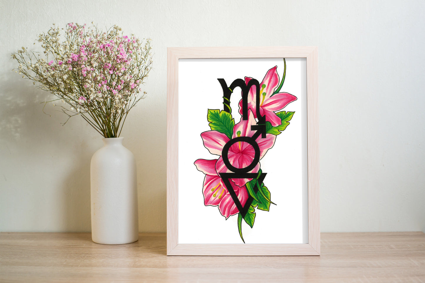 Scorpio Zodiac Sign Print (A6 - 4 x 6 Inches)