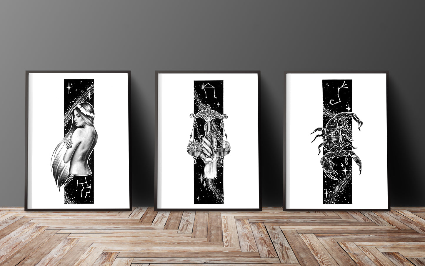 Full Collection of Zodiac Constellations (14 x A5 prints)