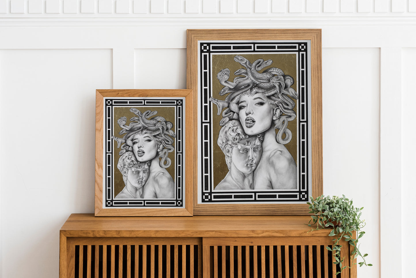 "Medusa II" Limited Edition Fine Art Print, Gold