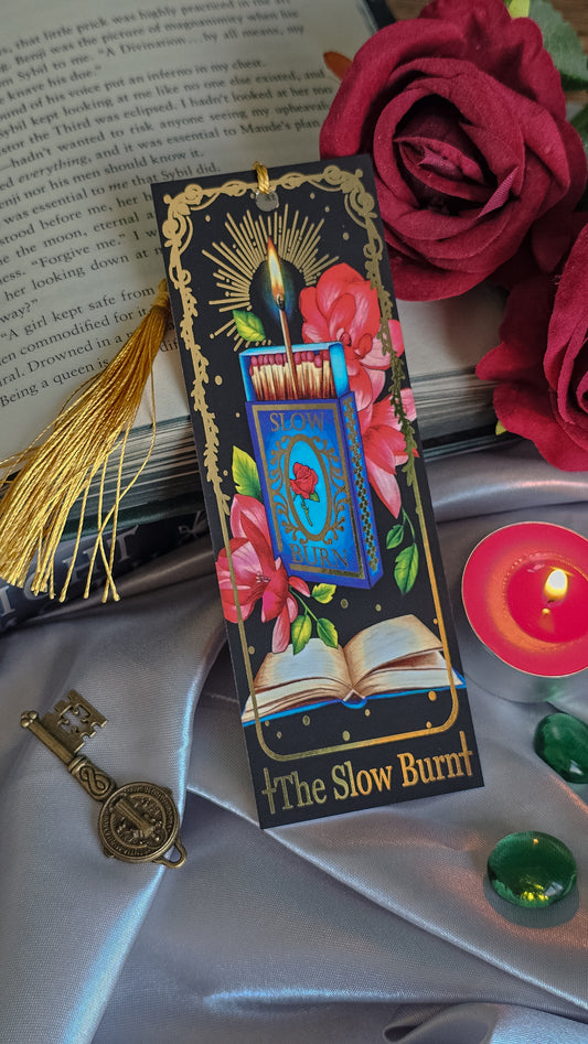 "The Slow Burn" Tarot Bookmark (Gold foil)