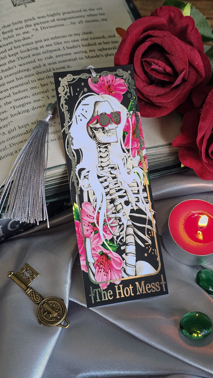 "The Hot Mess" Tarot Bookmark (Silver foil)