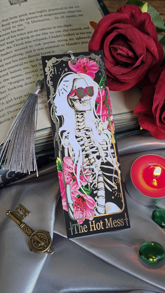 "The Hot Mess" Tarot Bookmark (Silver foil)