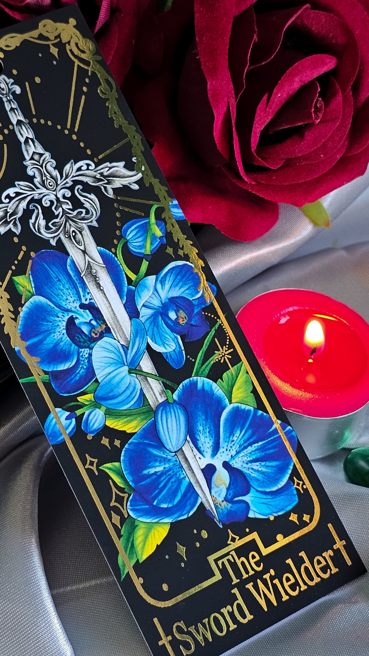 "The Sword Wielder" Tarot Bookmark (Gold foil)