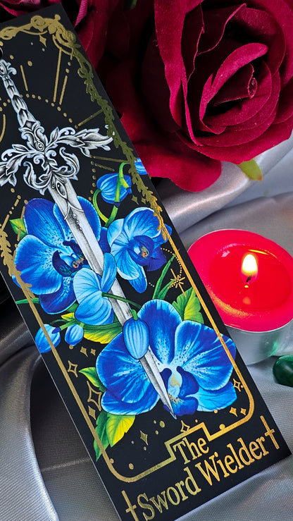 "The Sword Wielder" Tarot Bookmark (Gold foil)