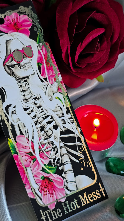 "The Hot Mess" Tarot Bookmark (Silver foil)