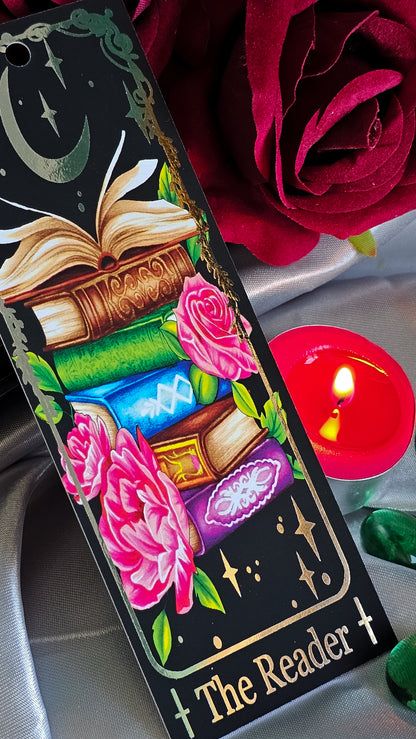 "The Reader" Tarot Bookmark (Silver foil)