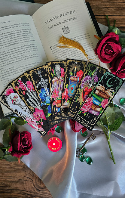 "The Slow Burn" Tarot Bookmark (Gold foil)