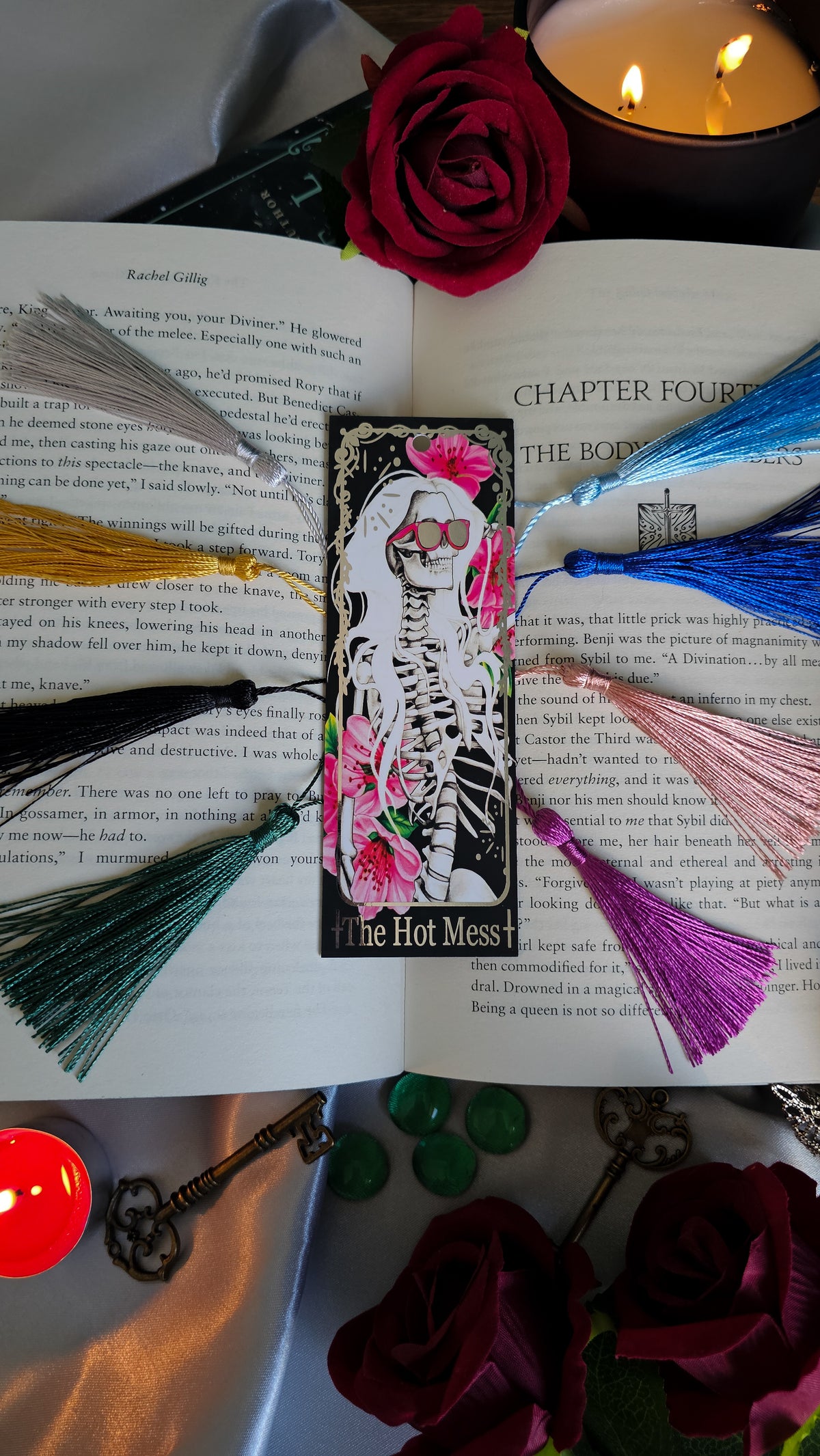 "The Hot Mess" Tarot Bookmark (Silver foil)