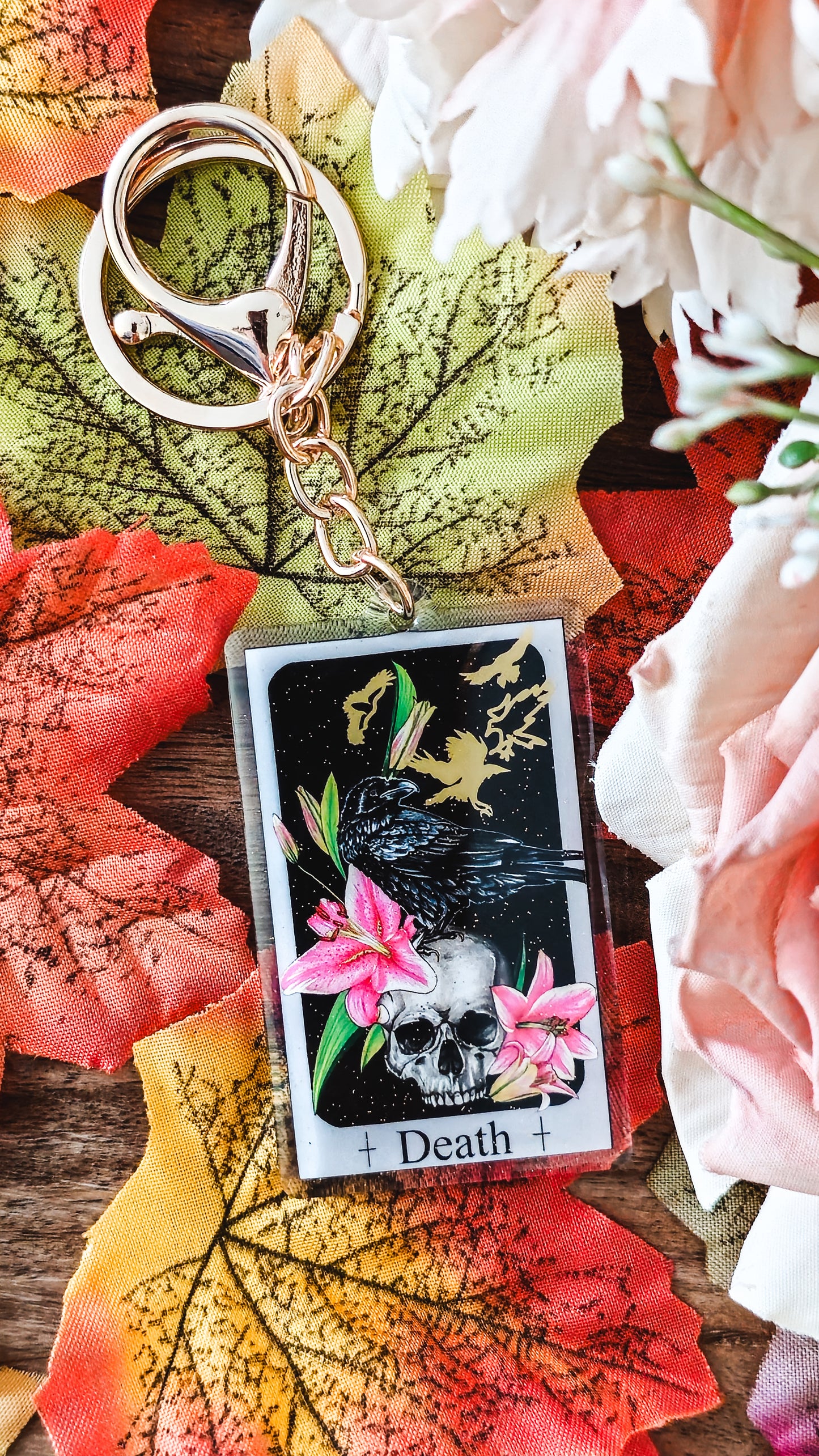 "Death" Tarot Keyring