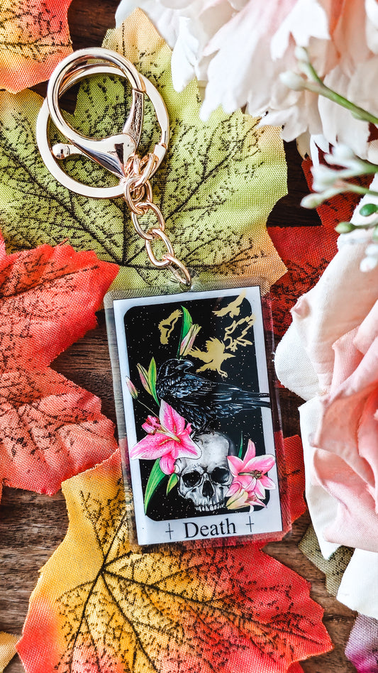 "Death" Tarot Keyring