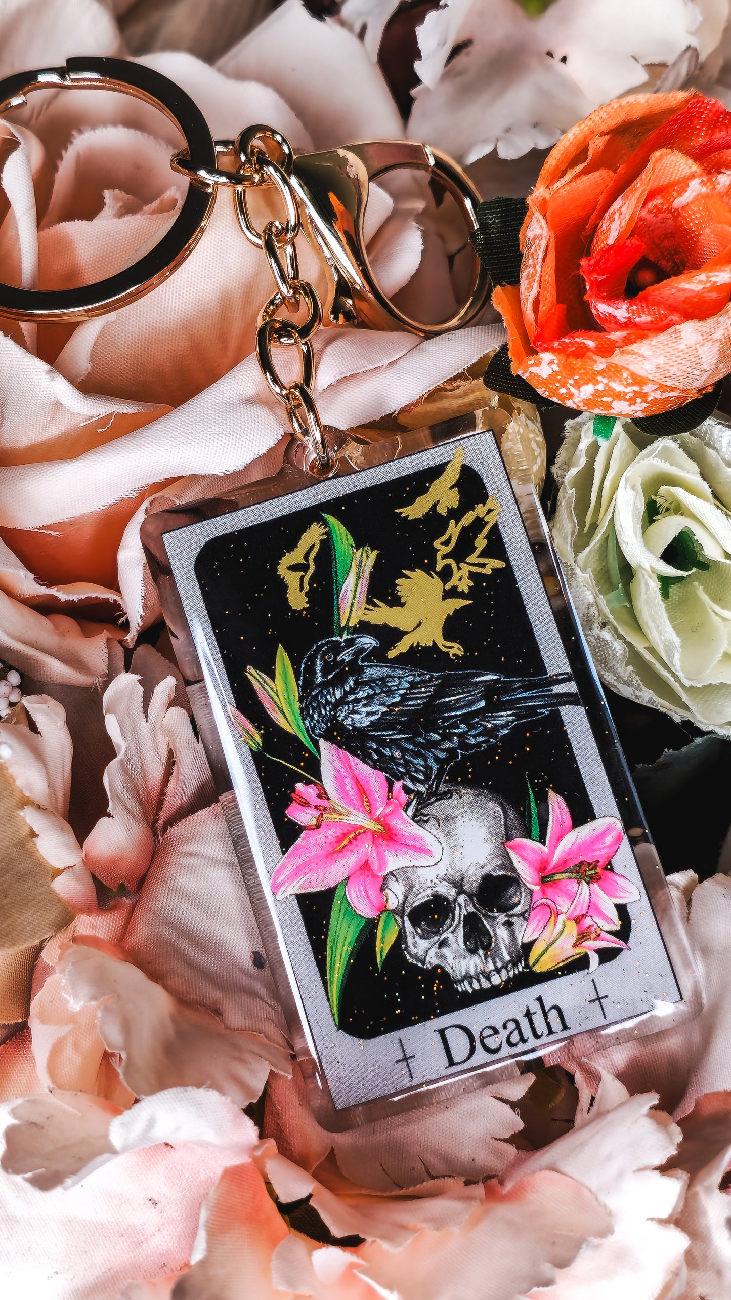 "Death" Tarot Keyring