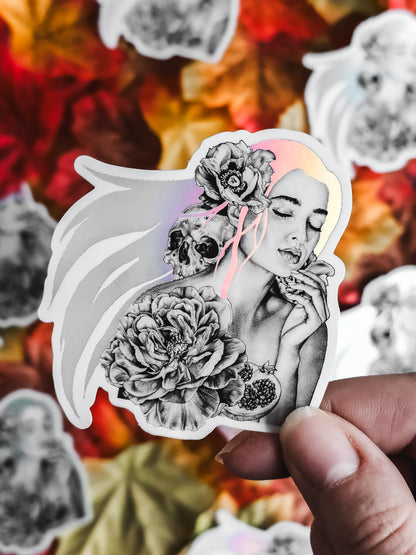 Persephone Queen of the Underworld Sticker (6.4 x 7cm)