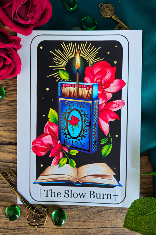 "The Slow Burn" Tarot Card Gold Foil Print