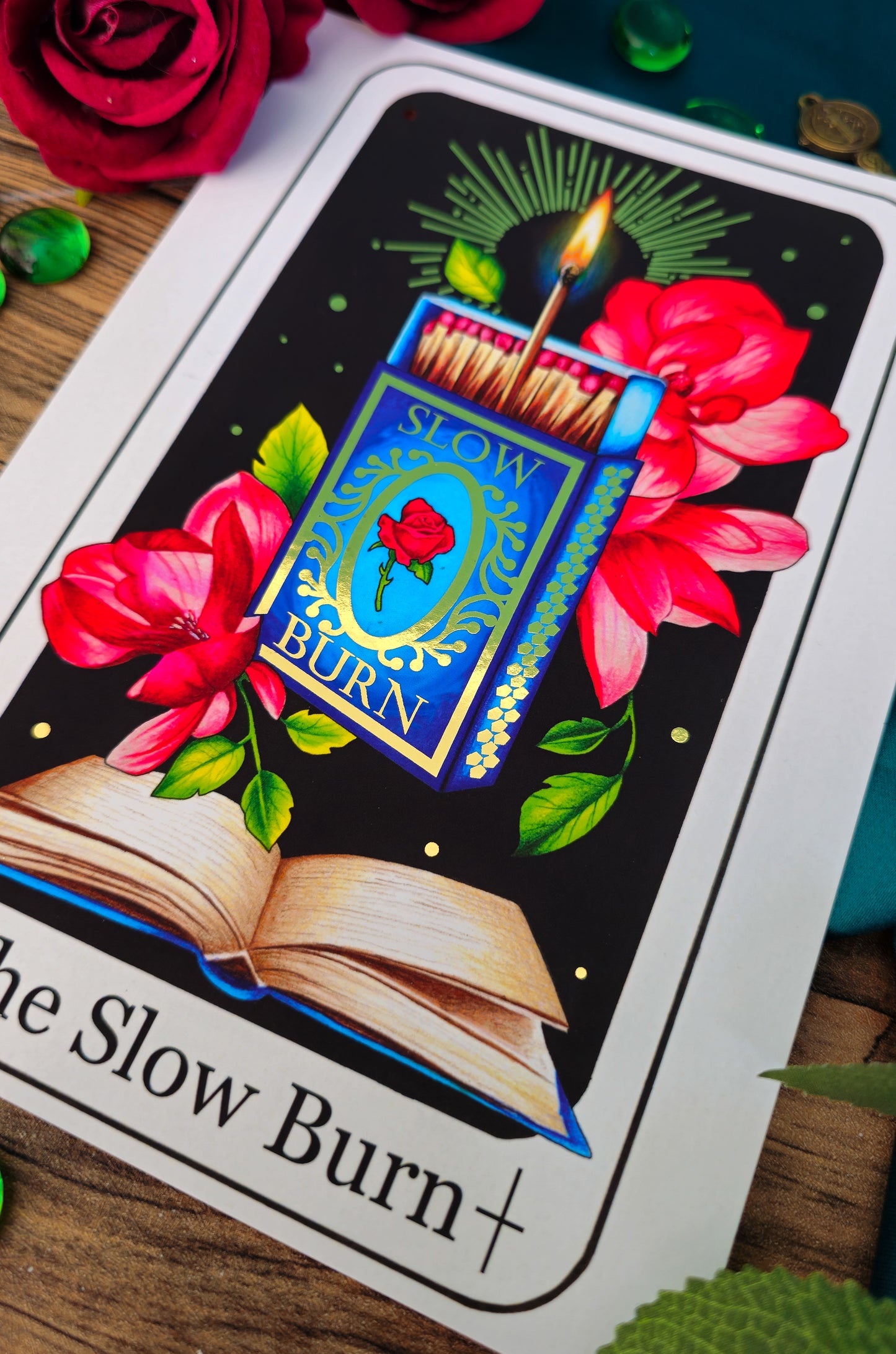 "The Slow Burn" Tarot Card Gold Foil Print