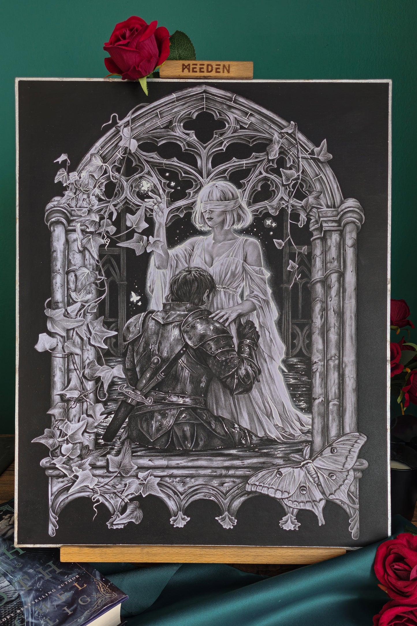 "The Knight and the Moth" Original Drawing