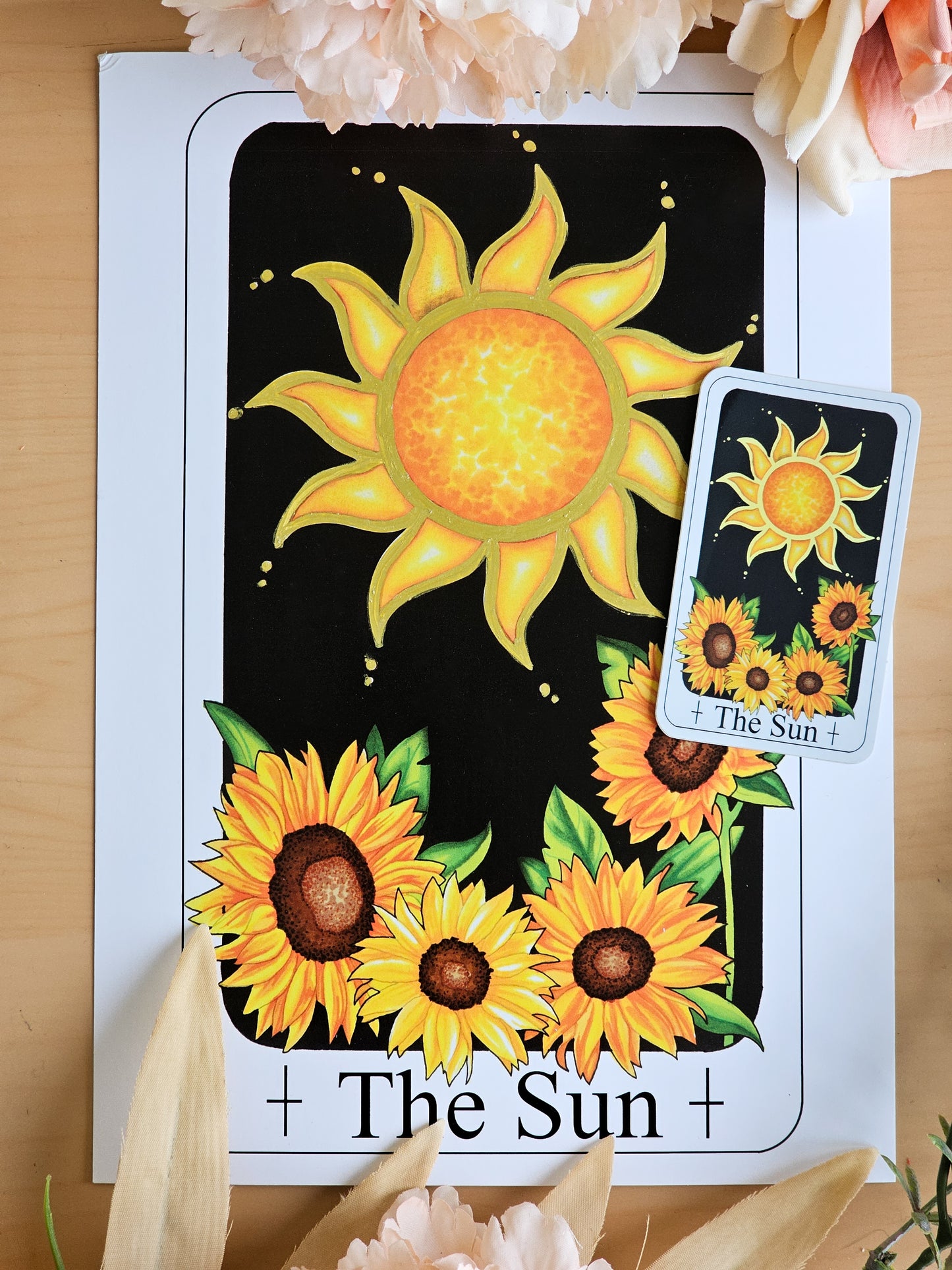 The Sun Tarot Sticker (4.2 x 7cm)