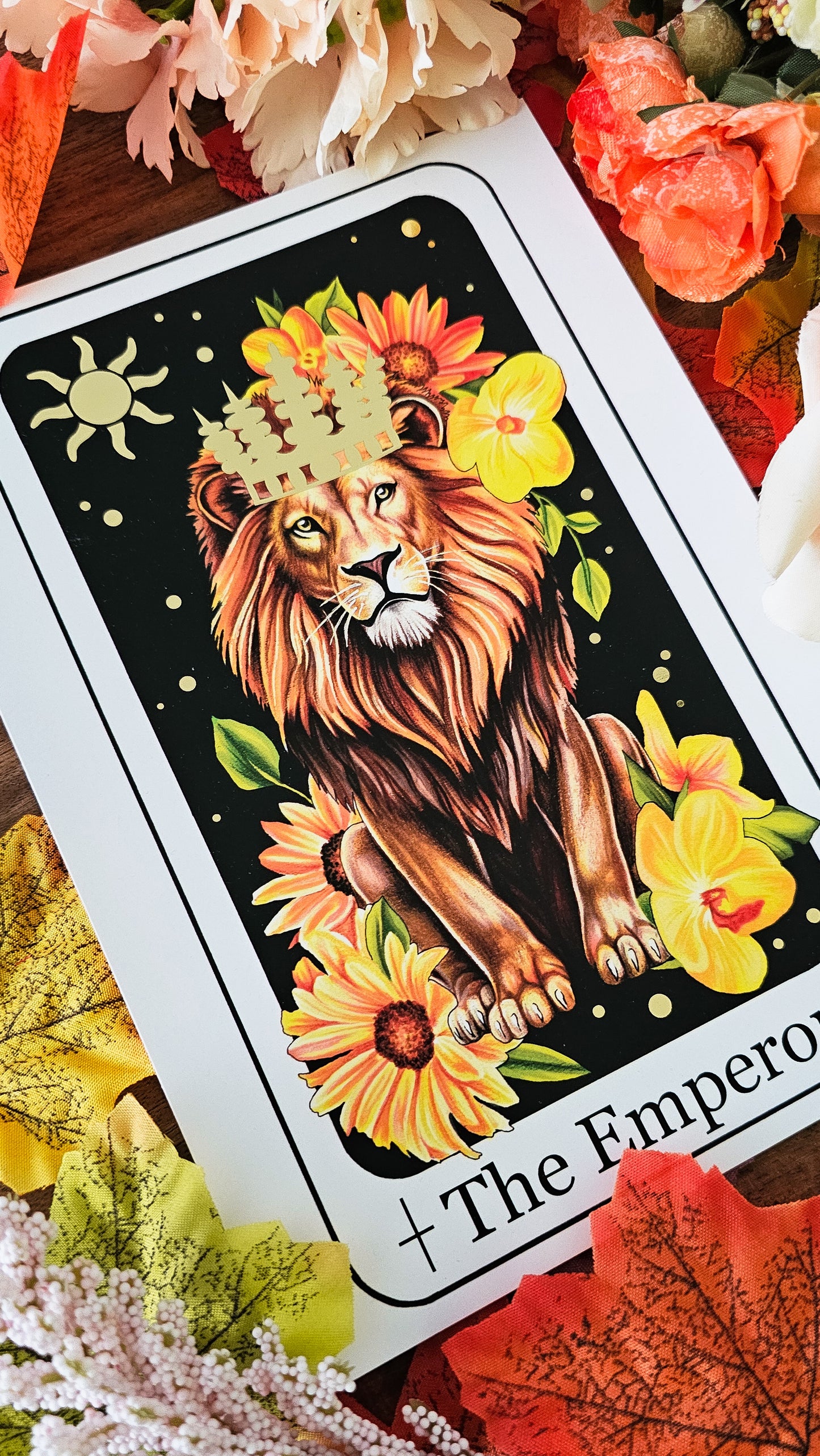 "The Emperor" Tarot Card Gold Foil Print