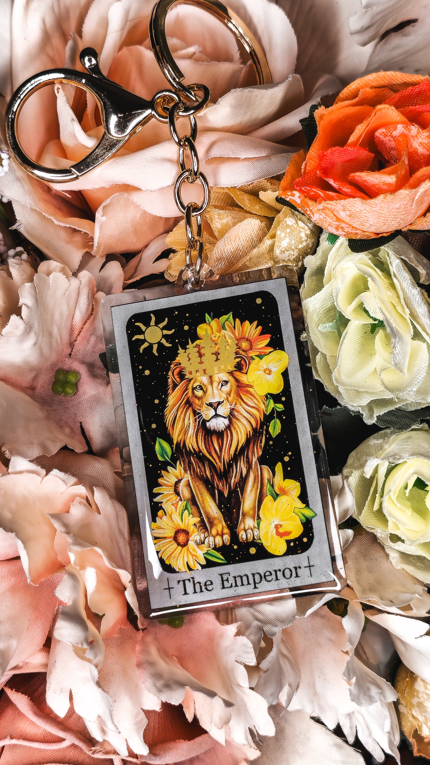 "The Emperor" Tarot Keyring