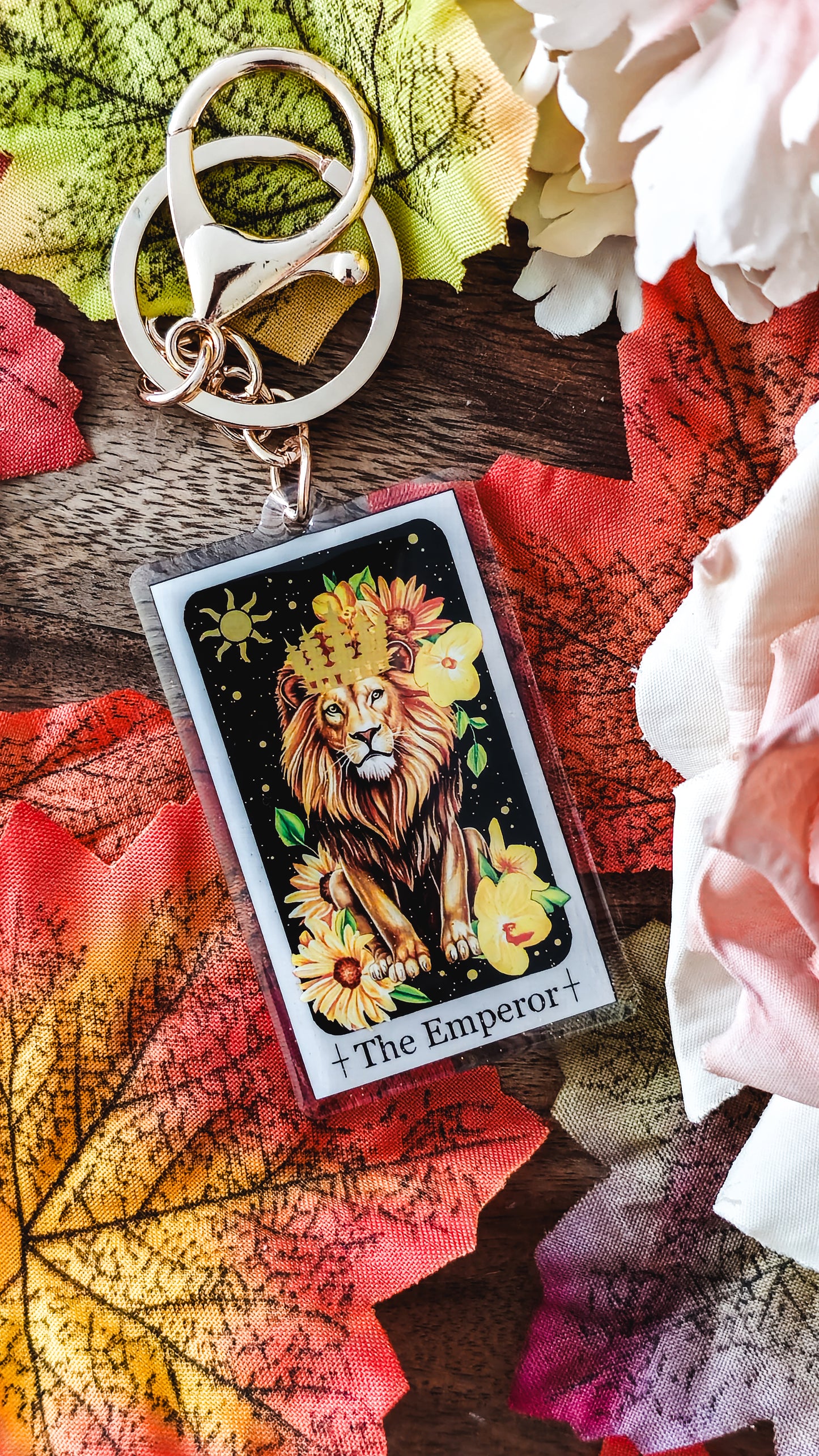 "The Emperor" Tarot Keyring