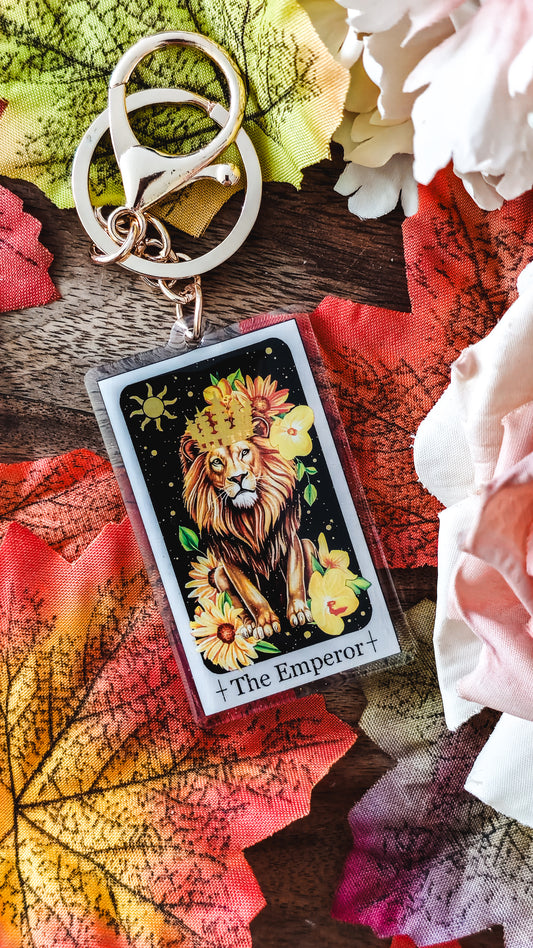 "The Emperor" Tarot Keyring