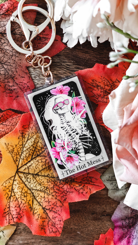 "The Hot Mess" Tarot Keyring