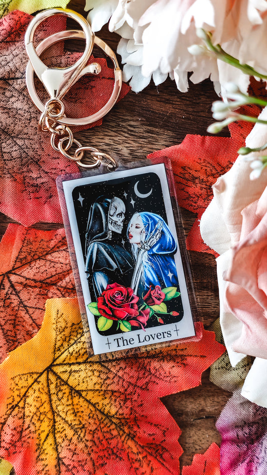 "The Lovers" Tarot Keyring