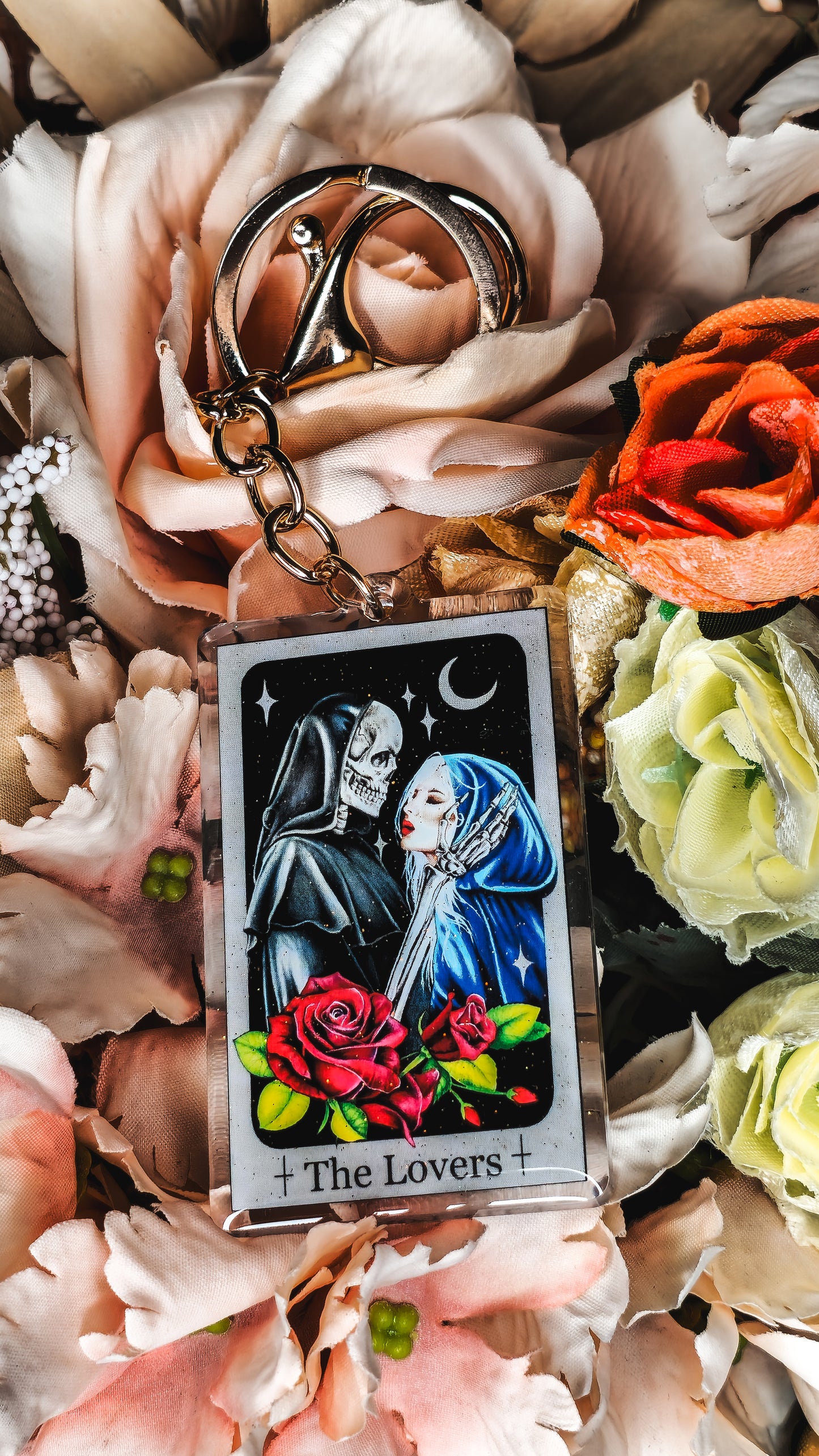 "The Lovers" Tarot Keyring