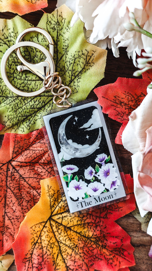 "The Moon" Tarot Keyring