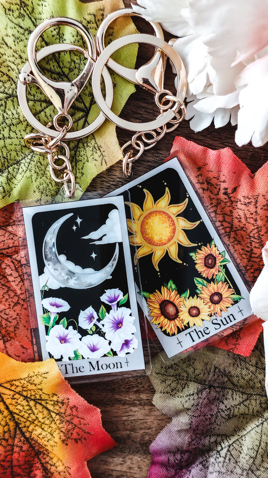 "The Sun and The Moon" Tarot Keyring