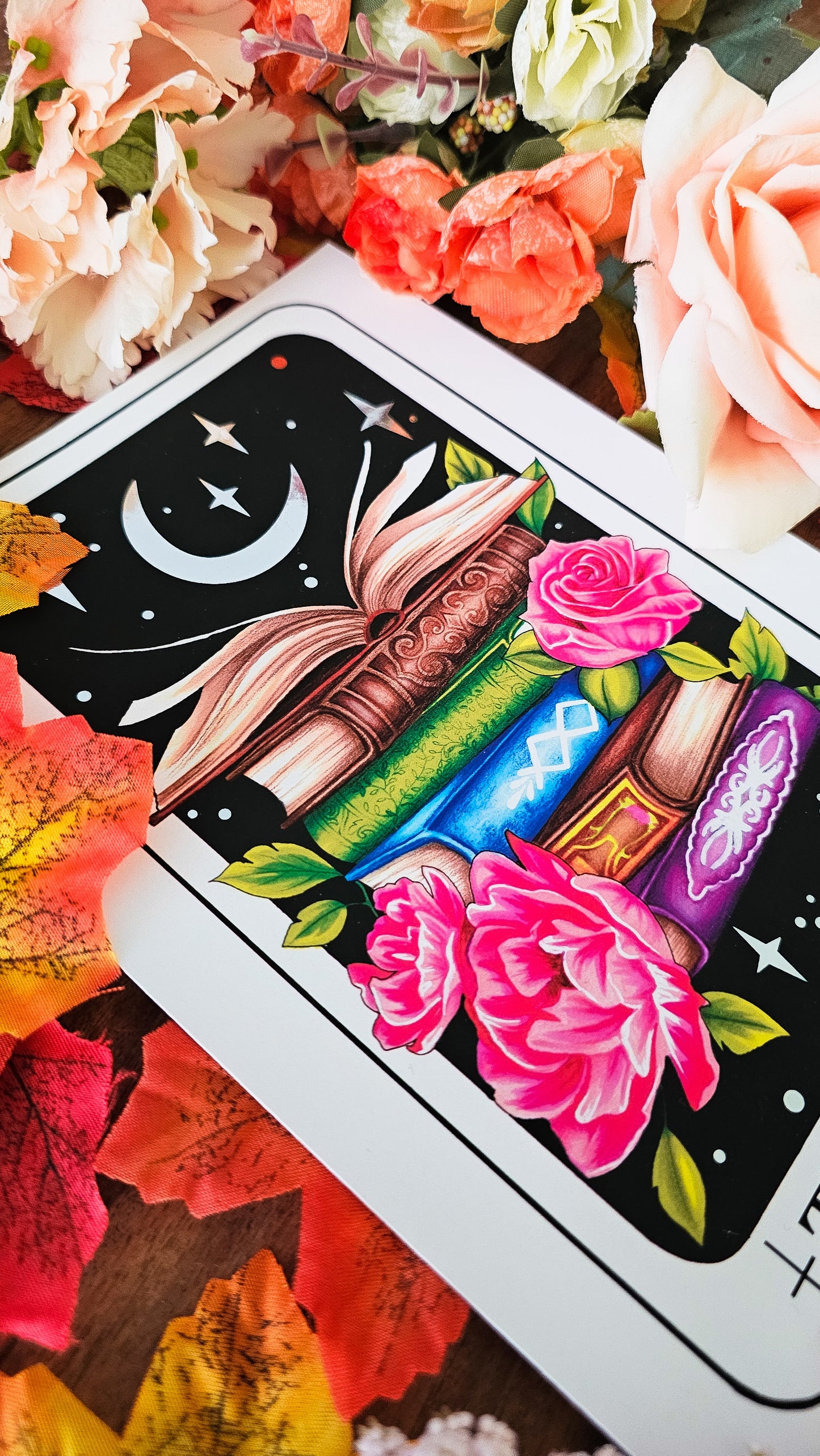 "The Reader" Tarot Card Silver Foil Print