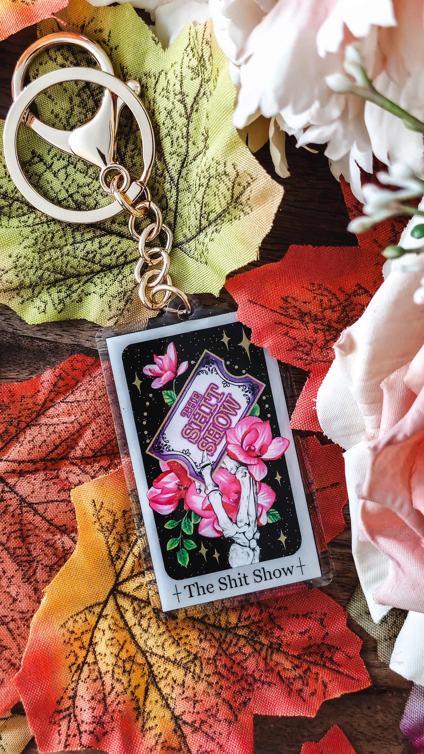 "The Shit Show" Tarot Keyring