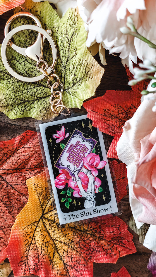 "The Shit Show" Tarot Keyring