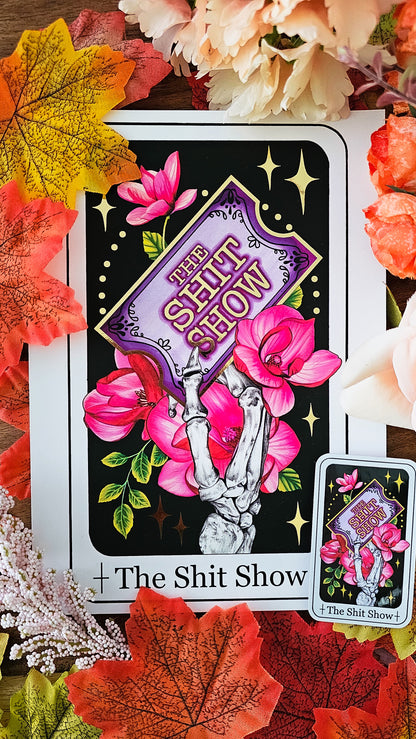 The Shit Show Tarot Sticker