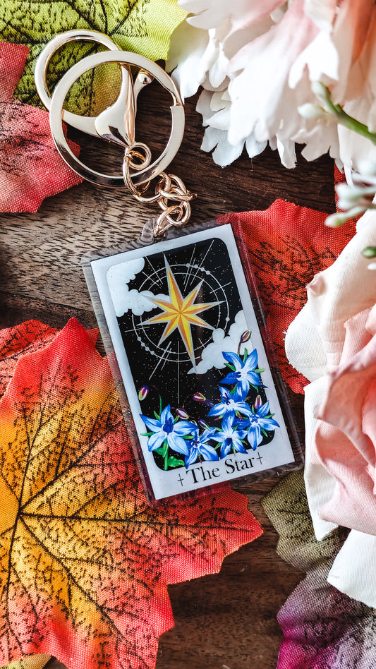 "The Star" Tarot Keyring