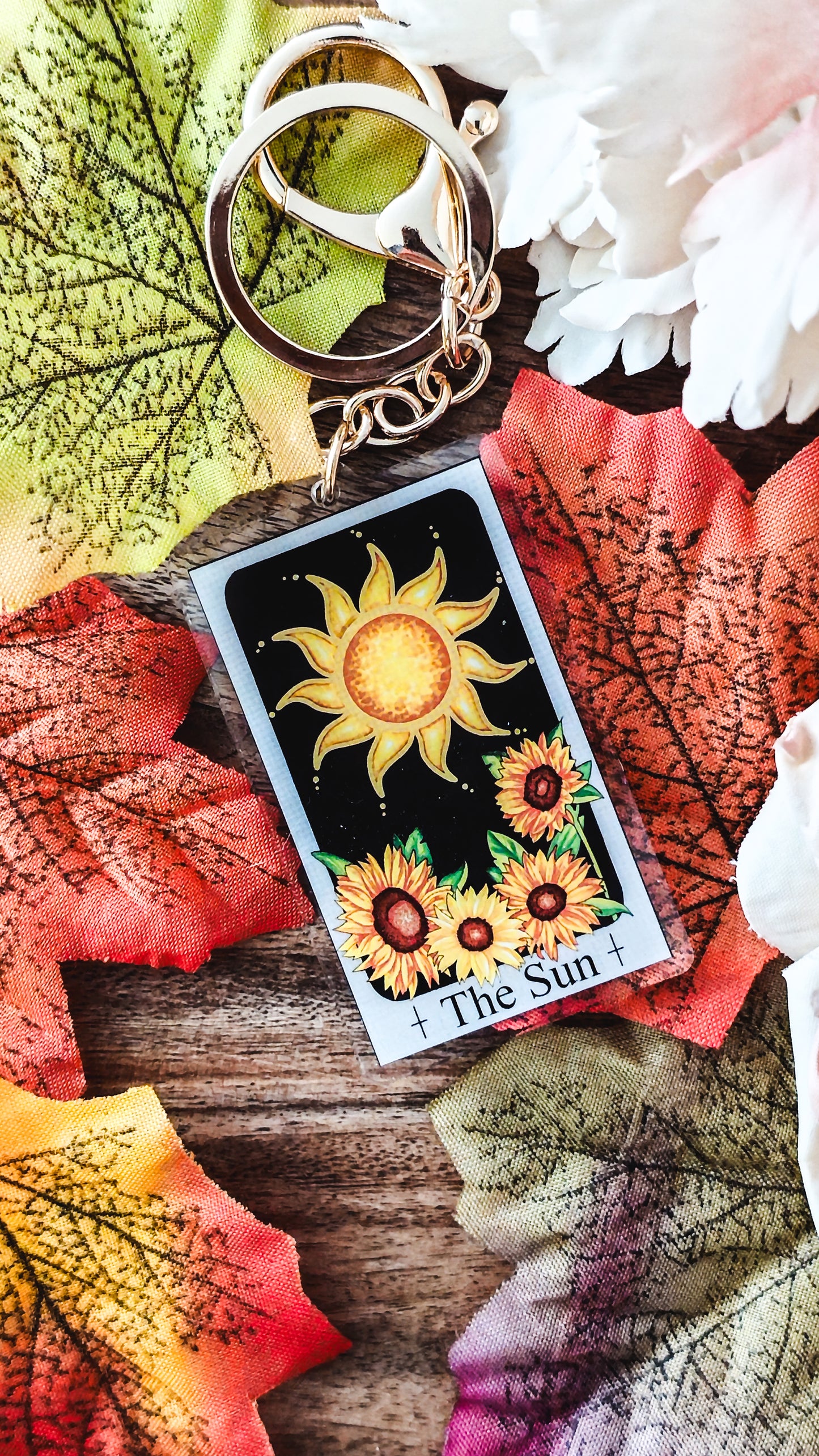 "The Sun and The Moon" Tarot Keyring