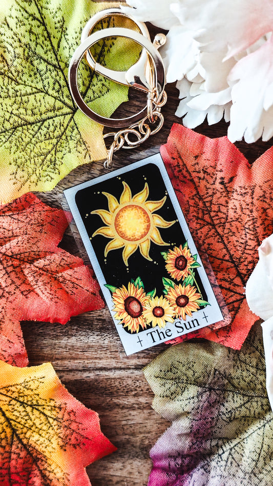 "The Sun" Tarot Keyring