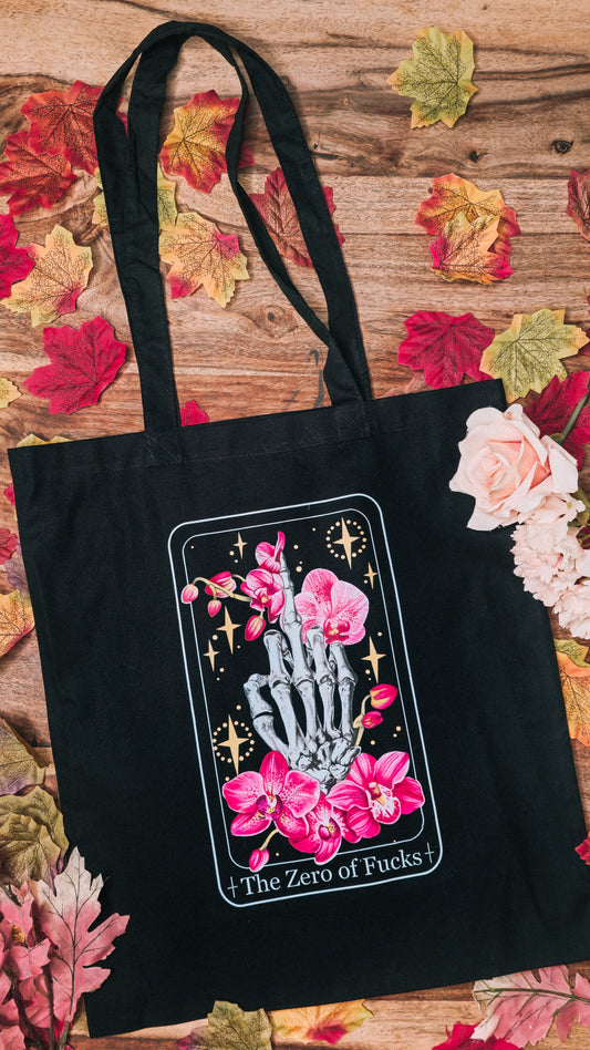 "The Zero of Fucks" Tarot Tote Bag