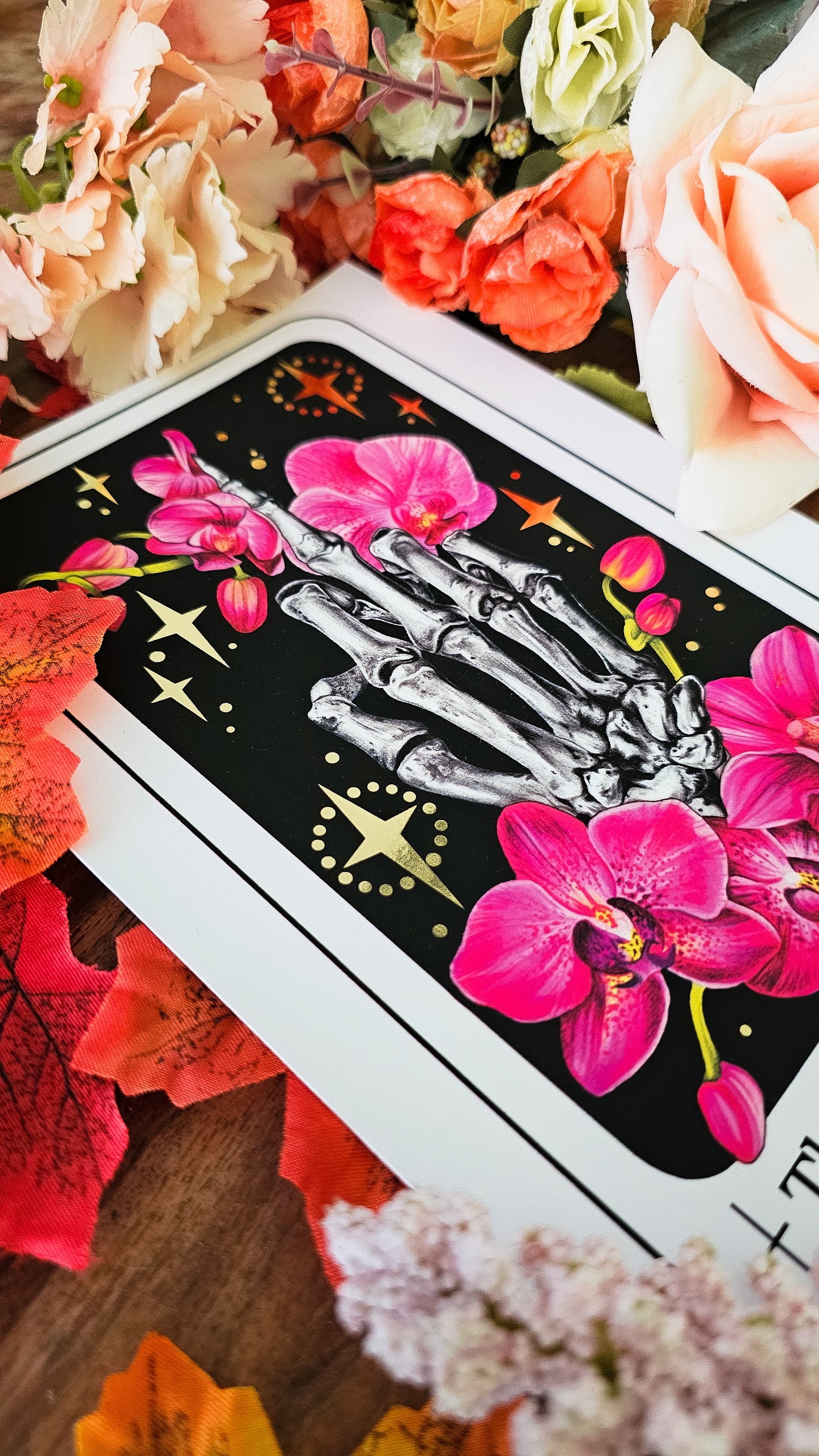 "The Zero of Fucks" Tarot Card Gold Foil Print